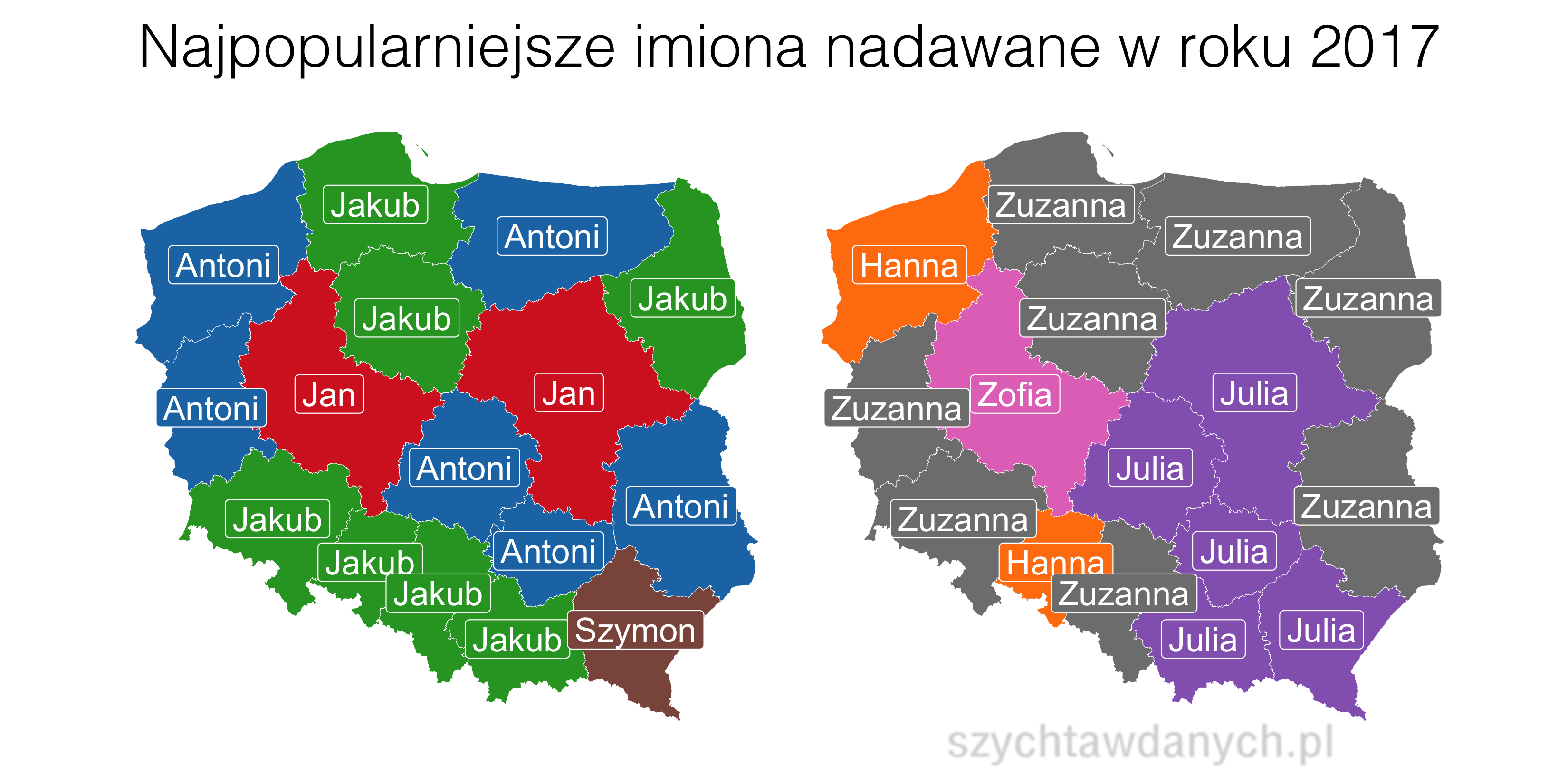Jakie imiona nadaje się w Polsce?